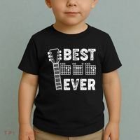Best Dad Ever Musical Guitar Chords Toddler T-Shirt thumb 2