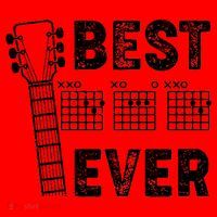 Best Dad Ever Musical Guitar Chords Santa Hat thumb 1