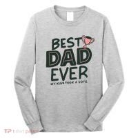 Best Dad Ever My Kids Took A Vote Long Sleeve Shirt thumb 0
