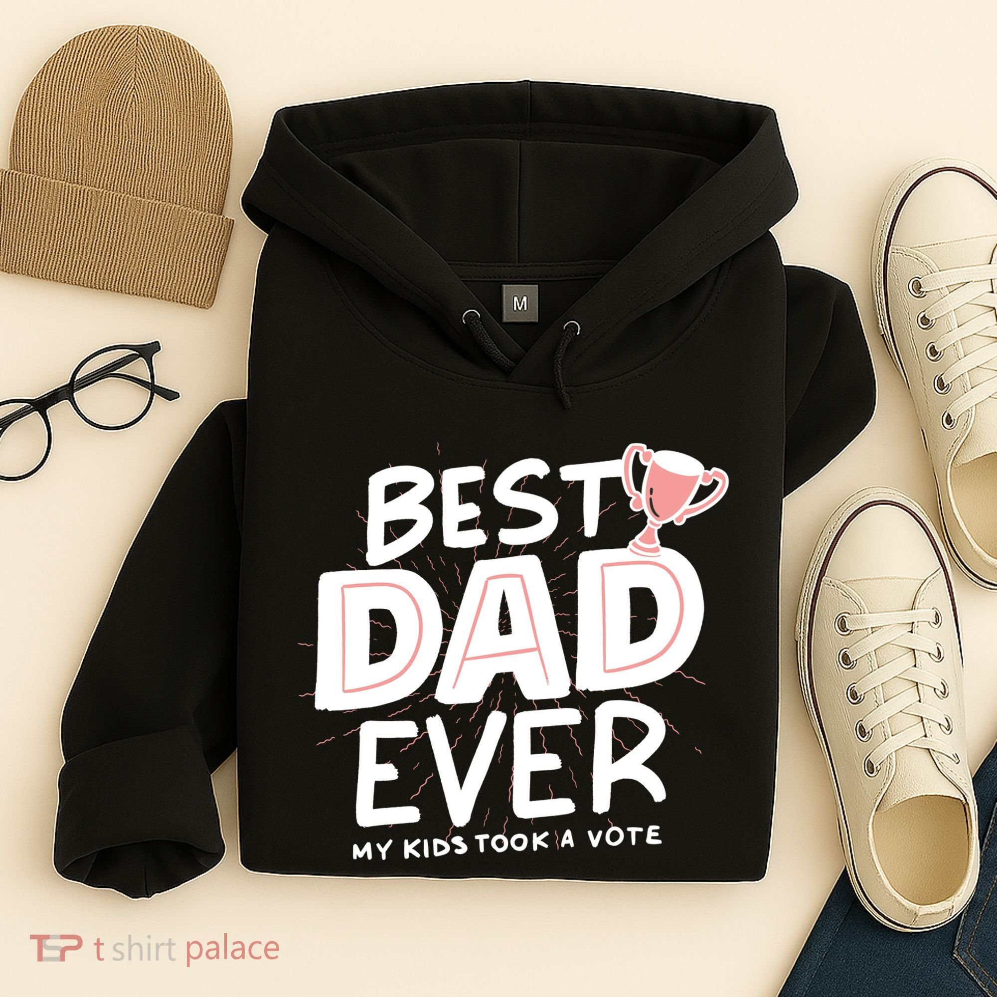 Best Dad Ever My Kids Took A Vote Hoodie