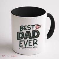 Best Dad Ever My Kids Took A Vote Coffee Mug thumb 1