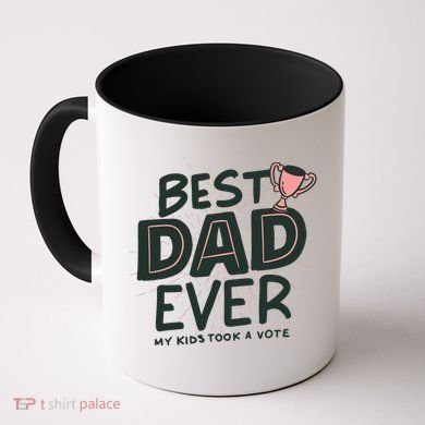 Best Dad Ever My Kids Took A Vote Coffee Mug