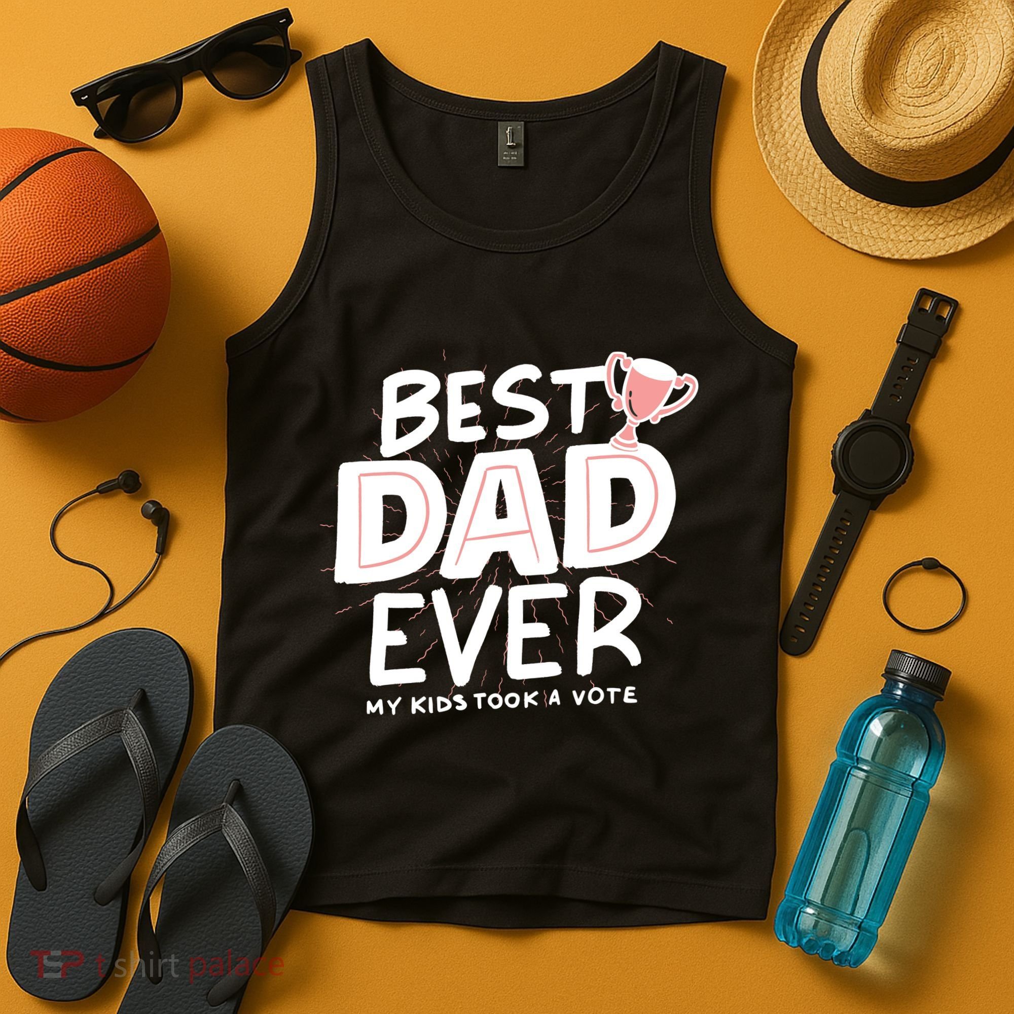 Best Dad Ever My Kids Took A Vote Tank Top