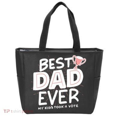 Best Dad Ever My Kids Took A Vote Tote Bag