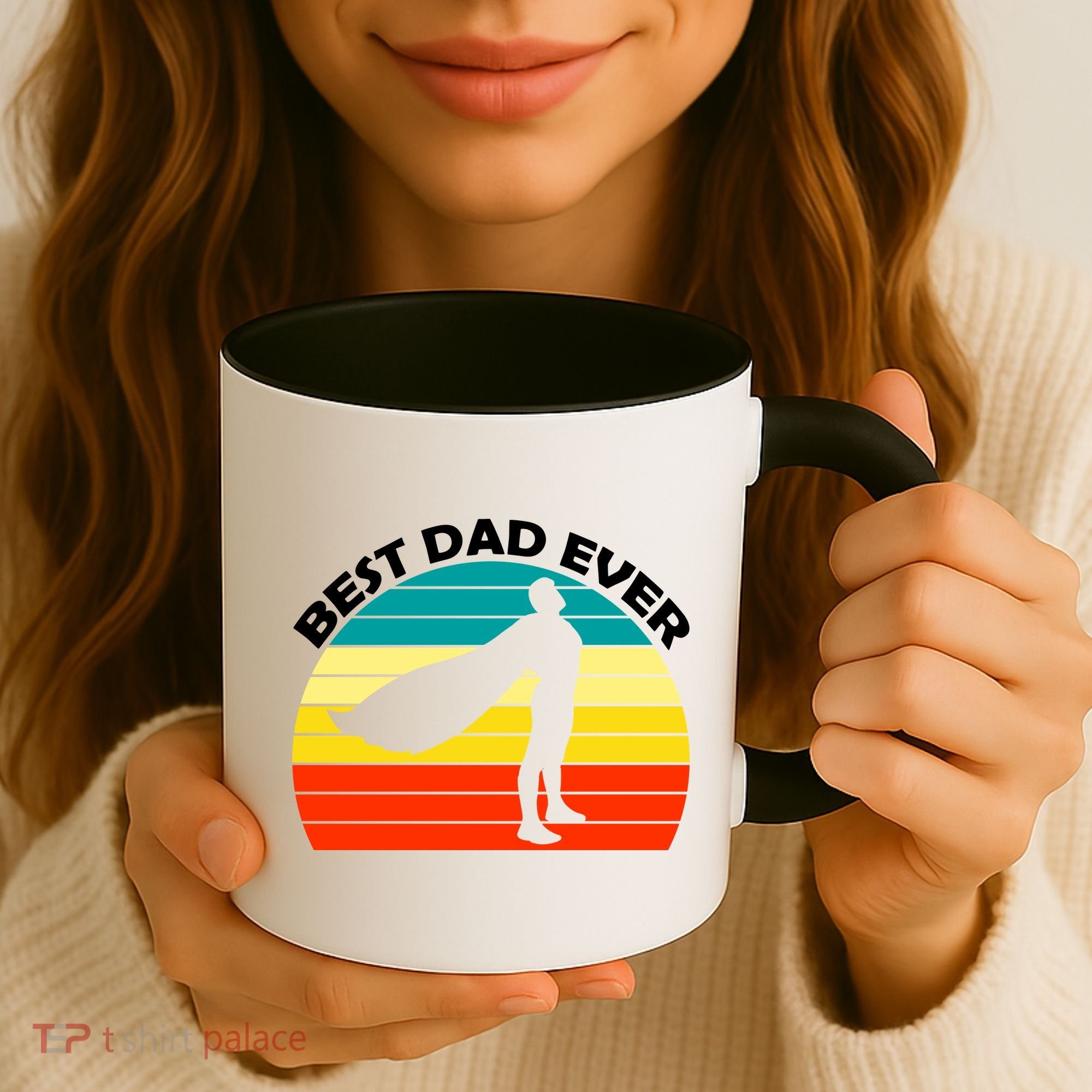 Best Dad Ever Super Dad Hero Coffee Mug