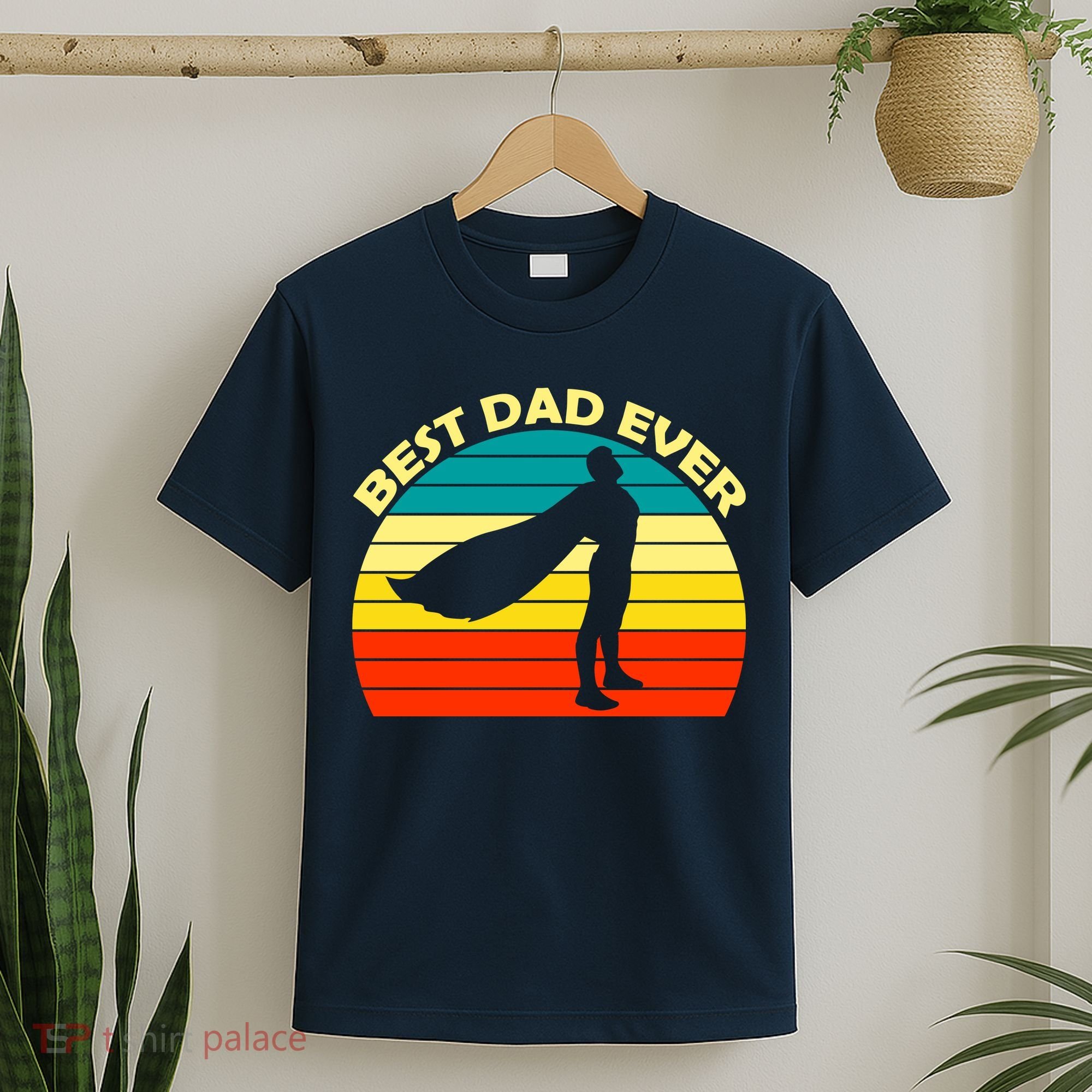Best Dad Ever Super Dad Hero T-Shirt