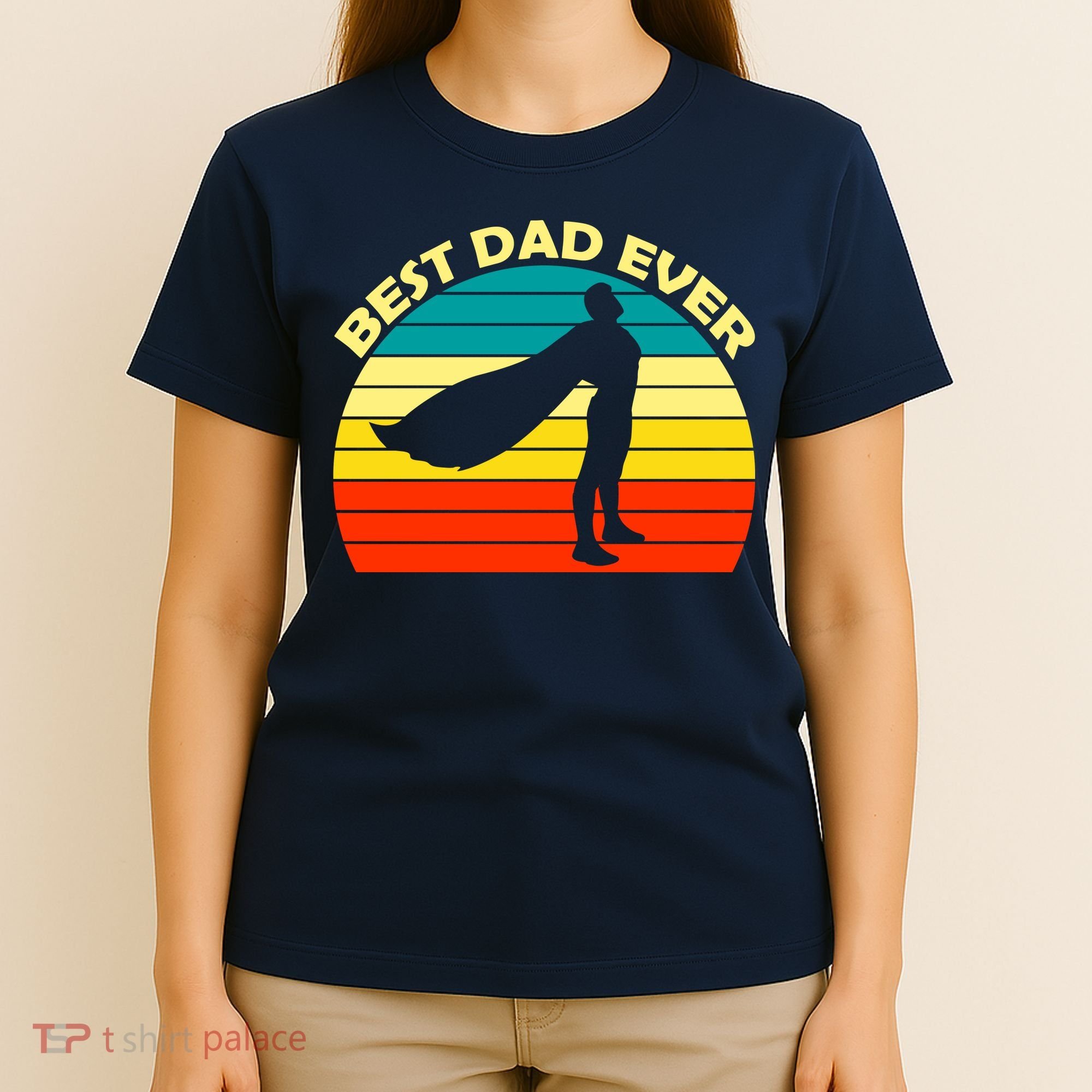 Best Dad Ever Super Dad Hero T-Shirt