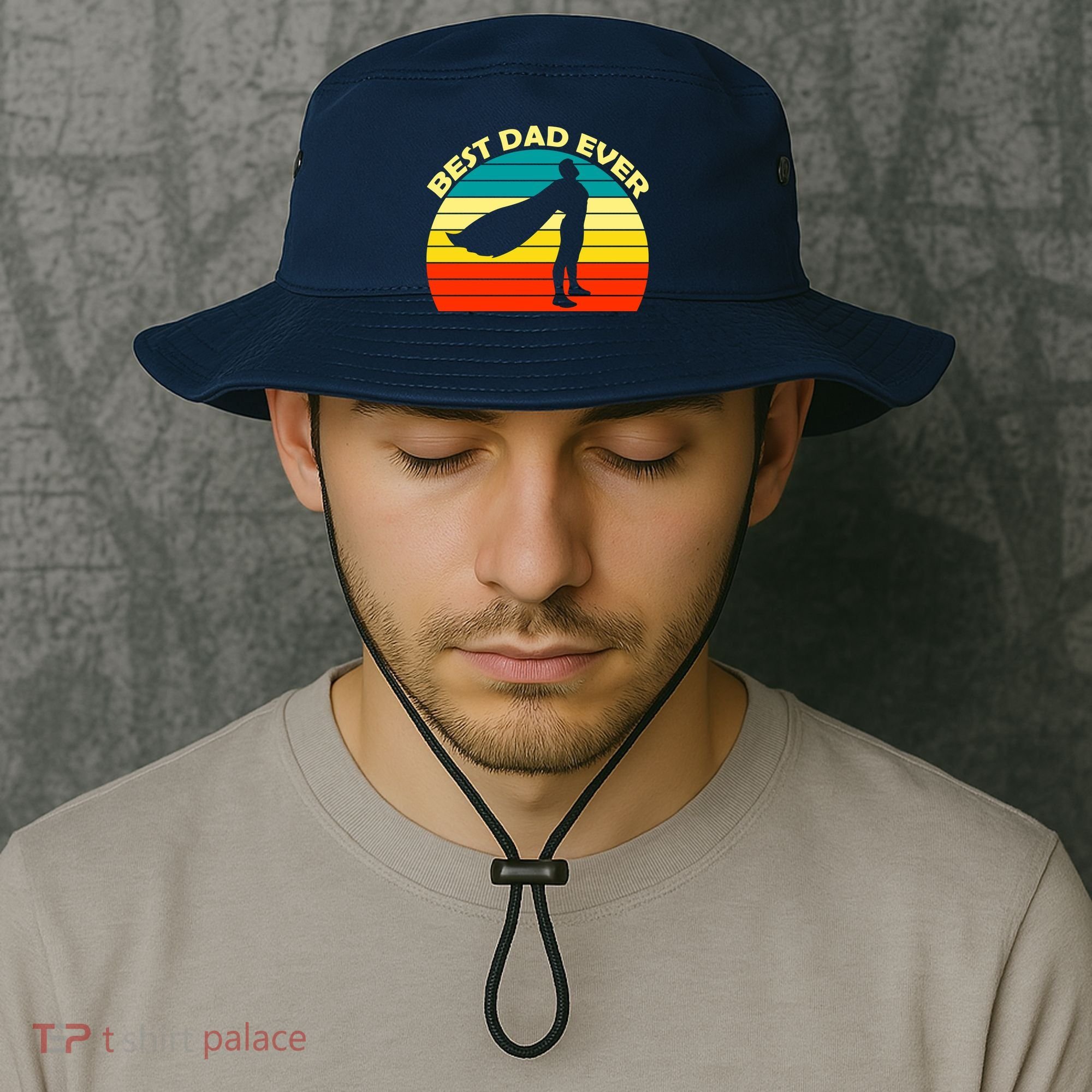 Best Dad Ever Super Dad Hero Bucket Hat