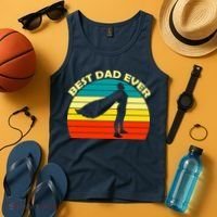Best Dad Ever Super Dad Hero Tank Top thumb 4
