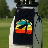 Best Dad Ever Super Dad Hero Golf Towel thumb 2