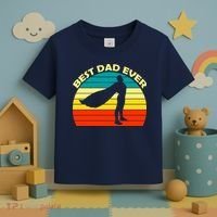 Best Dad Ever Super Dad Hero Toddler T-Shirt thumb 3