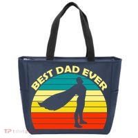 Best Dad Ever Super Dad Hero Tote Bag thumb 0