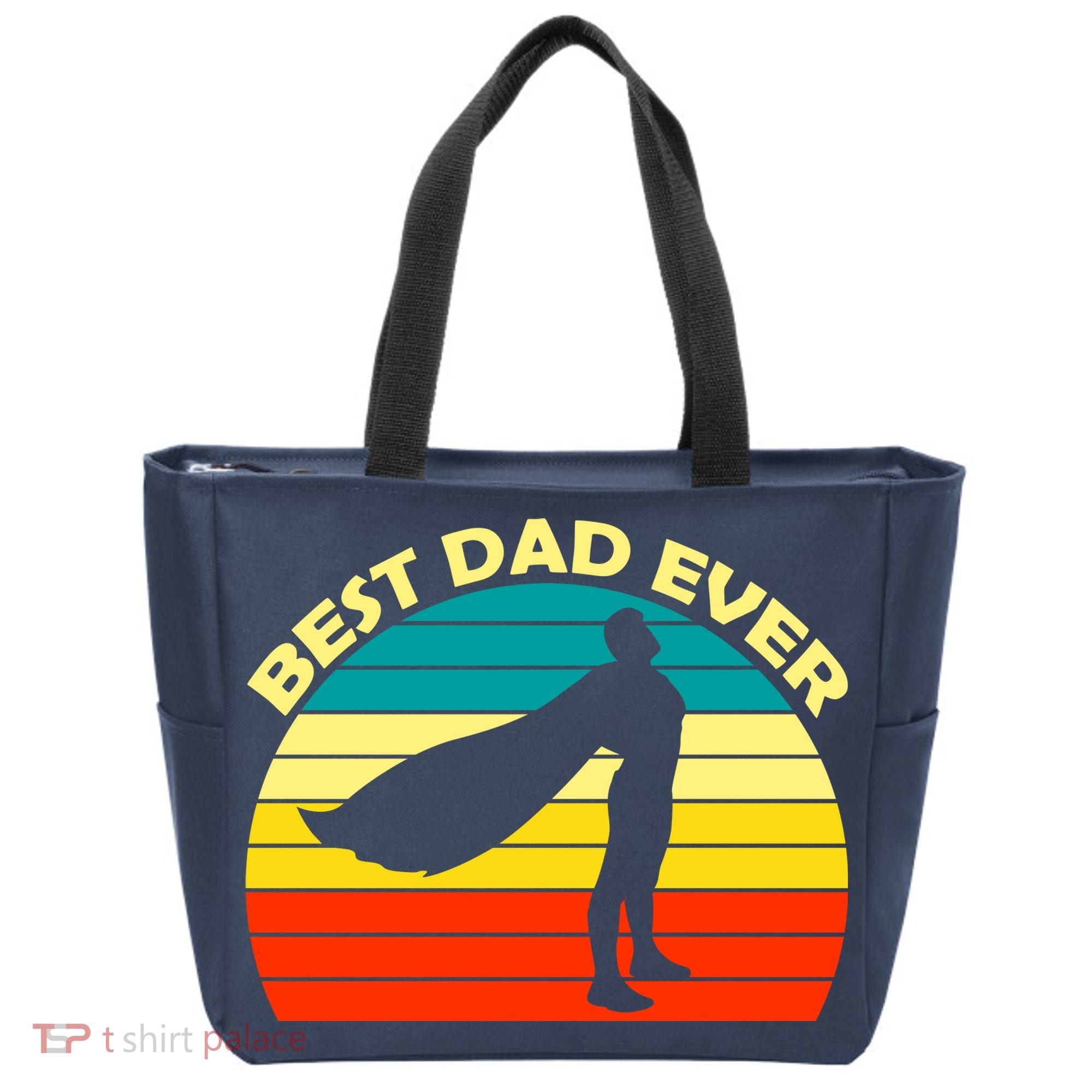 Best Dad Ever Super Dad Hero Tote Bag