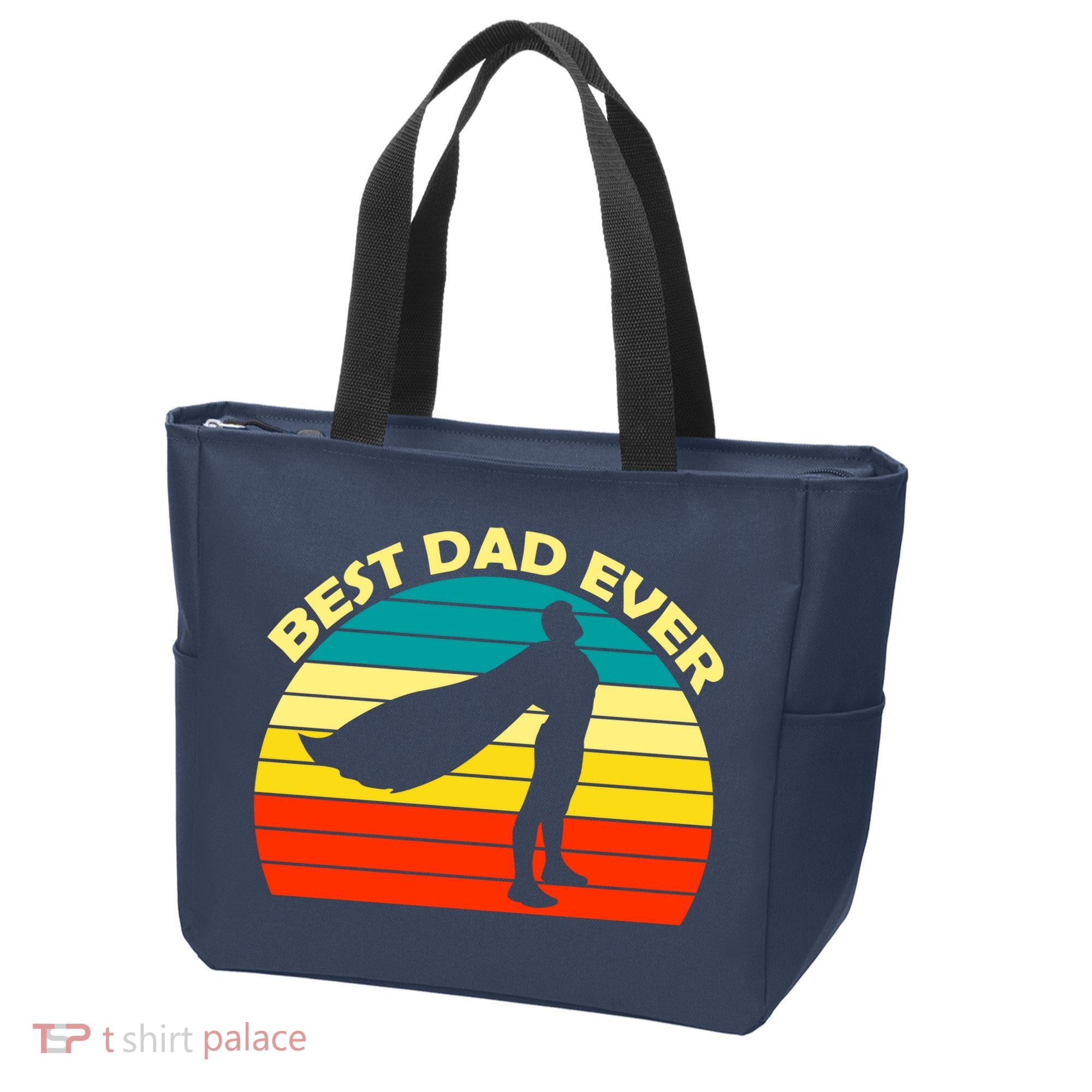 Best Dad Ever Super Dad Hero Tote Bag