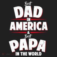 Best Dad In America & Best Papa In The World Hat thumb 2