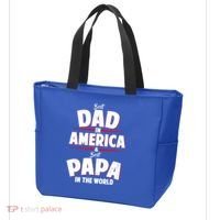 Best Dad In America & Best Papa In The World Tote Bag thumb 3