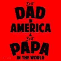 Best Dad In America & Best Papa In The World Santa Hat thumb 1