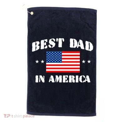 Best Dad In America Golf Towel