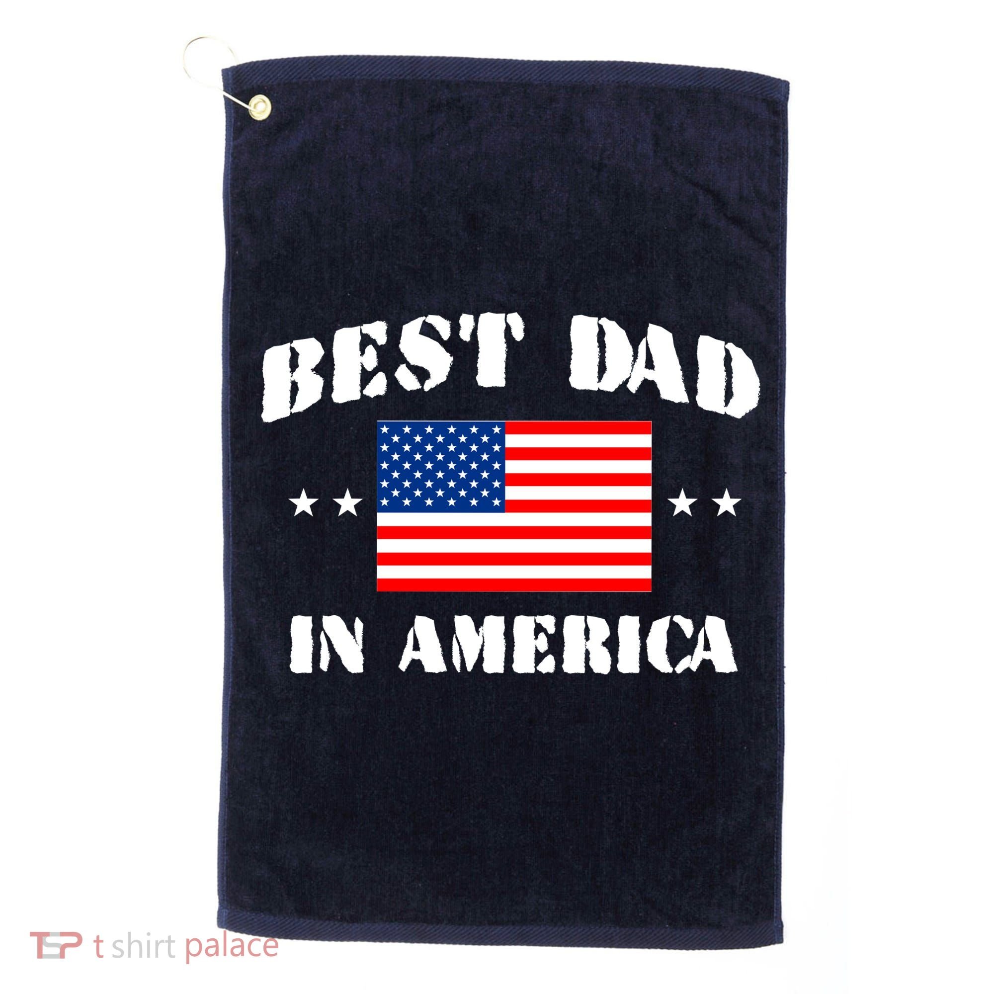 Best Dad In America Golf Towel