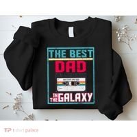 Best Dad In The Galaxy Cassette Mix Tape Sweatshirt thumb 2