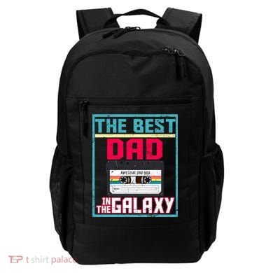 Best Dad In The Galaxy Cassette Mix Tape Backpack