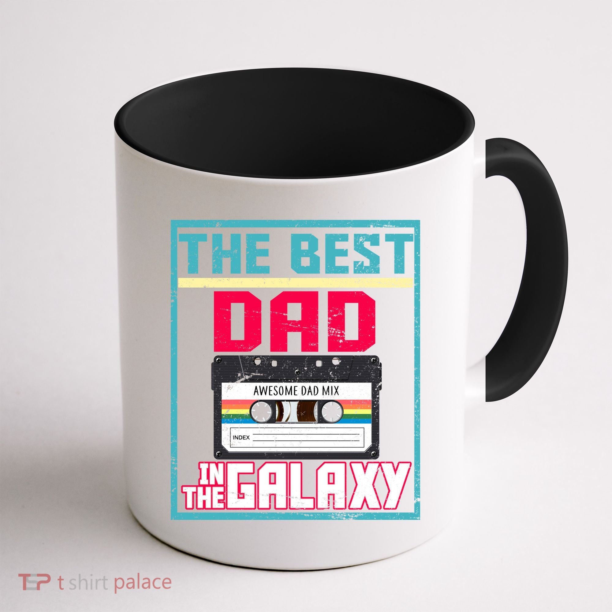 Best Dad In The Galaxy Cassette Mix Tape Coffee Mug