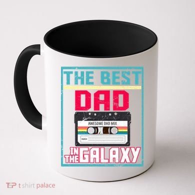 Best Dad In The Galaxy Cassette Mix Tape Coffee Mug
