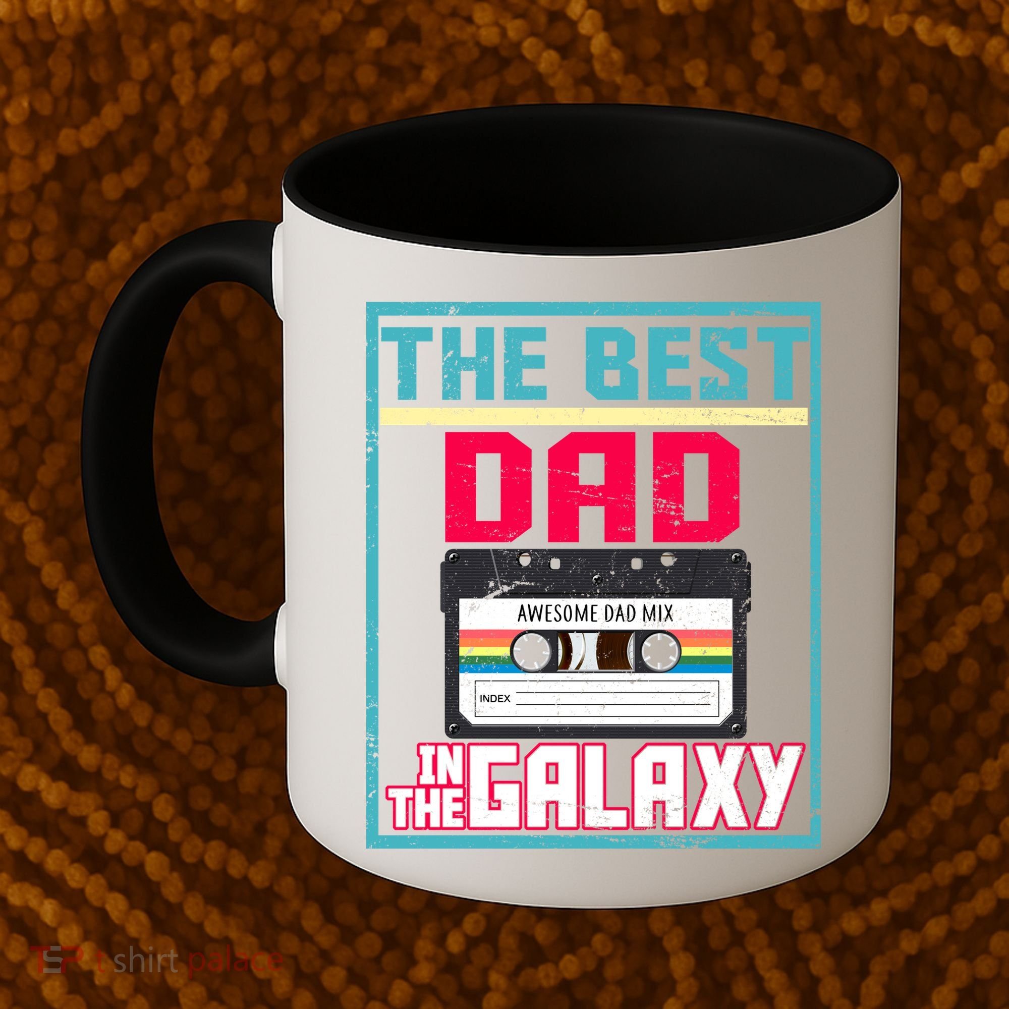 Best Dad In The Galaxy Cassette Mix Tape Coffee Mug