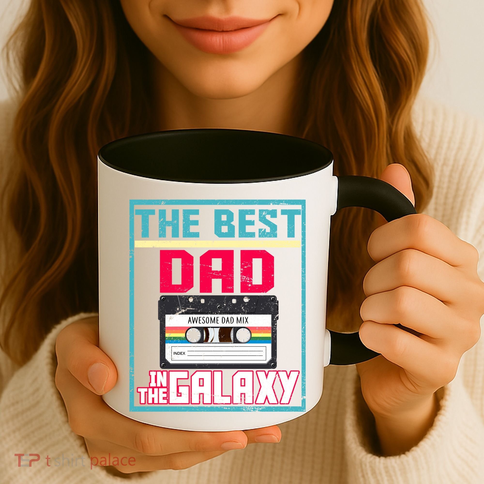 Best Dad In The Galaxy Cassette Mix Tape Coffee Mug