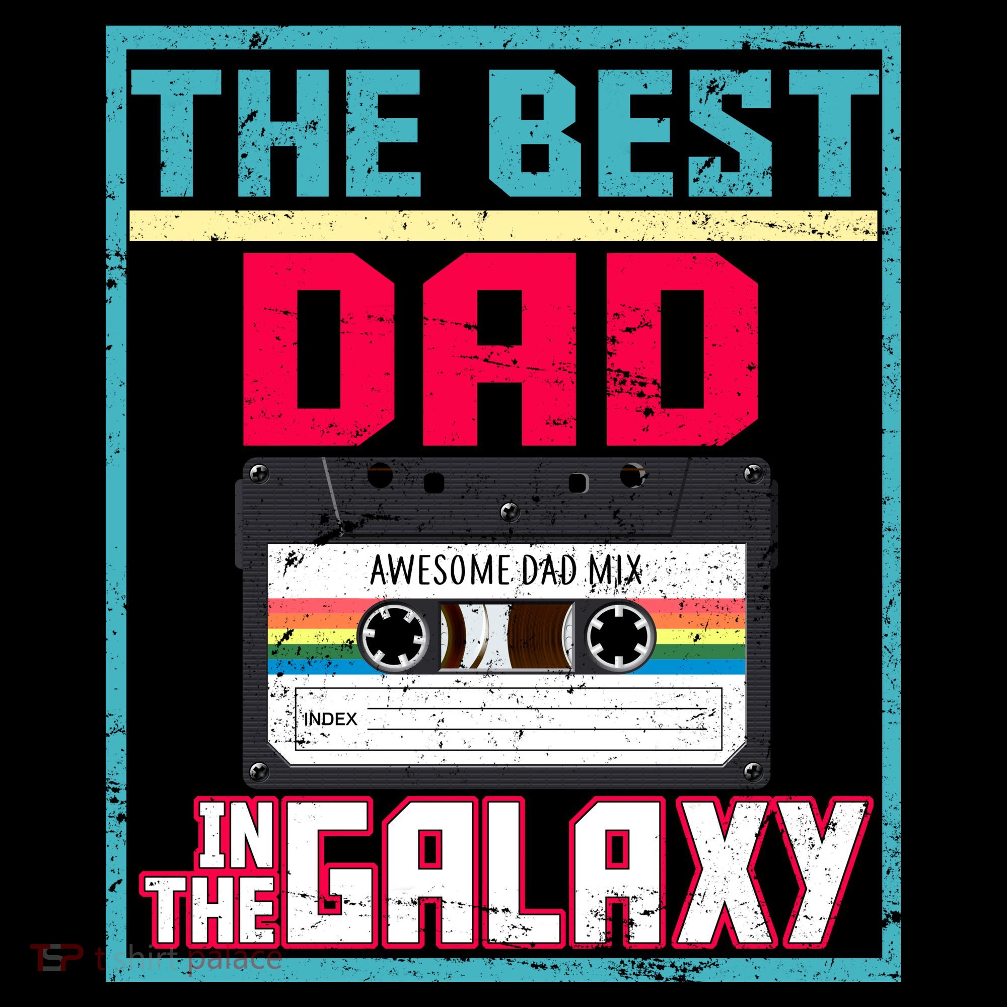 Best Dad In The Galaxy Cassette Mix Tape Coffee Mug