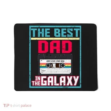 Best Dad In The Galaxy Cassette Mix Tape Mousepad