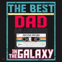 Best Dad In The Galaxy Cassette Mix Tape Mousepad thumb 1