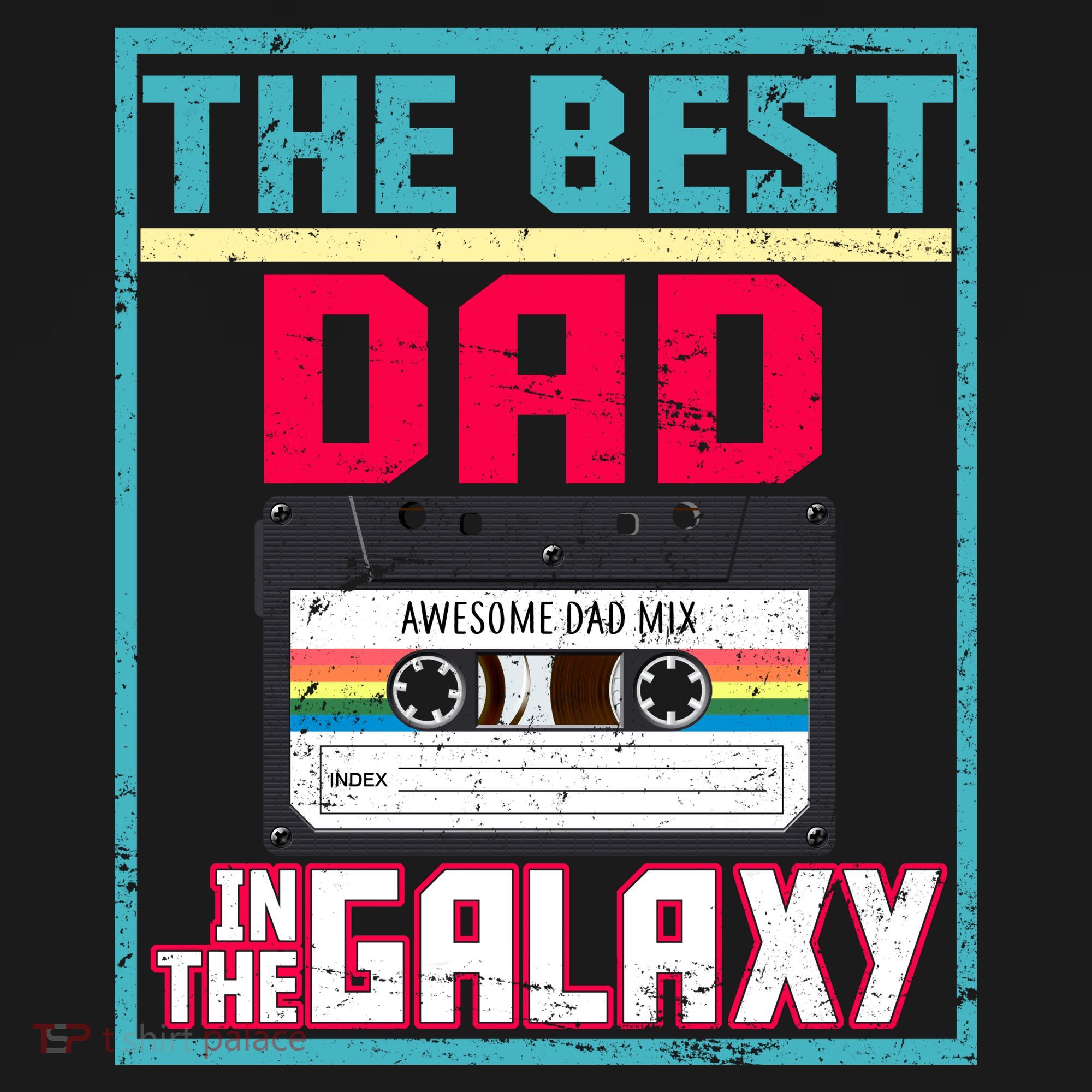 Best Dad In The Galaxy Cassette Mix Tape Mousepad