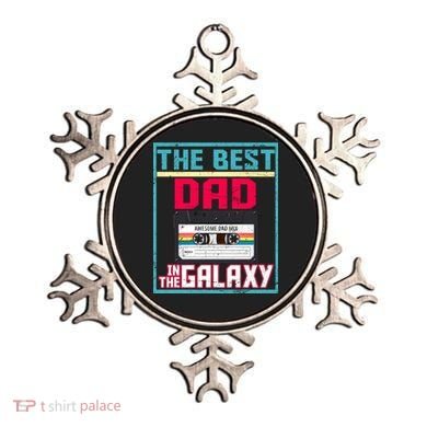 Best Dad In The Galaxy Cassette Mix Tape Ornament