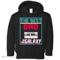 Best Dad In The Galaxy Cassette Mix Tape Toddler Hoodie thumb 0