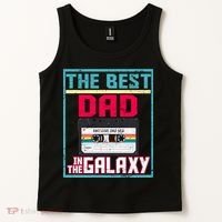 Best Dad In The Galaxy Cassette Mix Tape Tank Top thumb 2