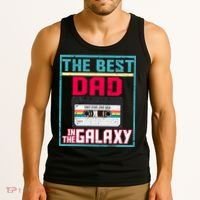 Best Dad In The Galaxy Cassette Mix Tape Tank Top thumb 3