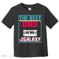 Best Dad In The Galaxy Cassette Mix Tape Toddler T-Shirt thumb 0