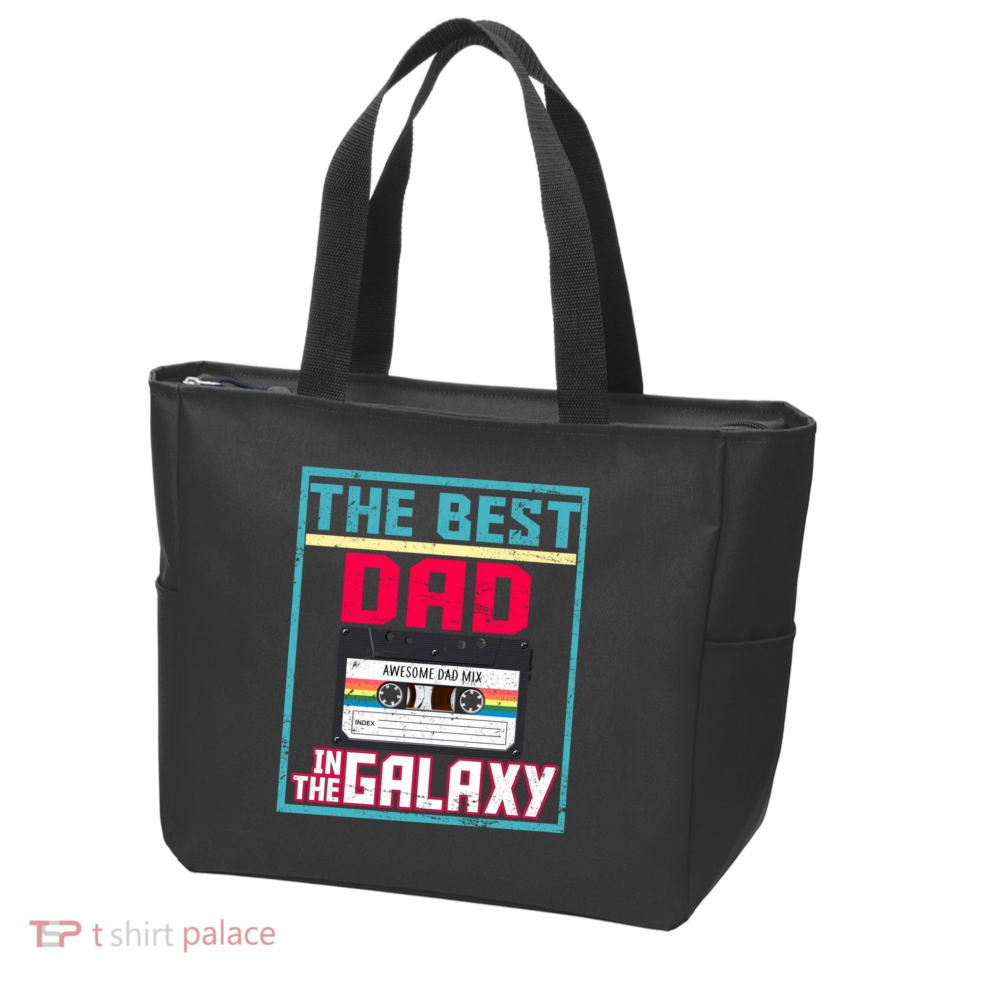 Best Dad In The Galaxy Cassette Mix Tape Tote Bag