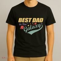 Best Dad In The Galaxy Cute Father's Day T-Shirt thumb 3