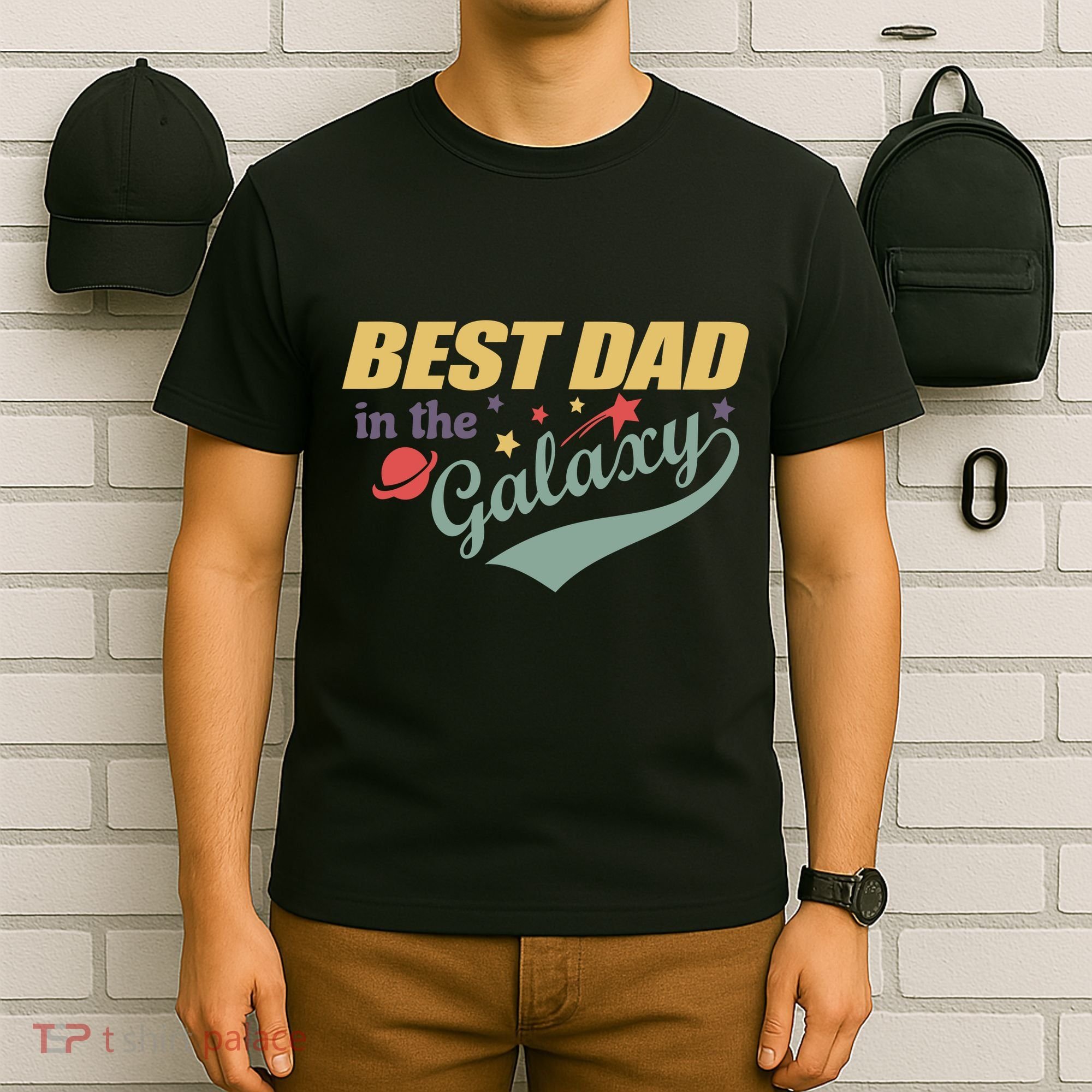 Best Dad In The Galaxy Cute Father's Day T-Shirt