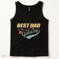 Best Dad In The Galaxy Cute Father's Day Tank Top thumb 2