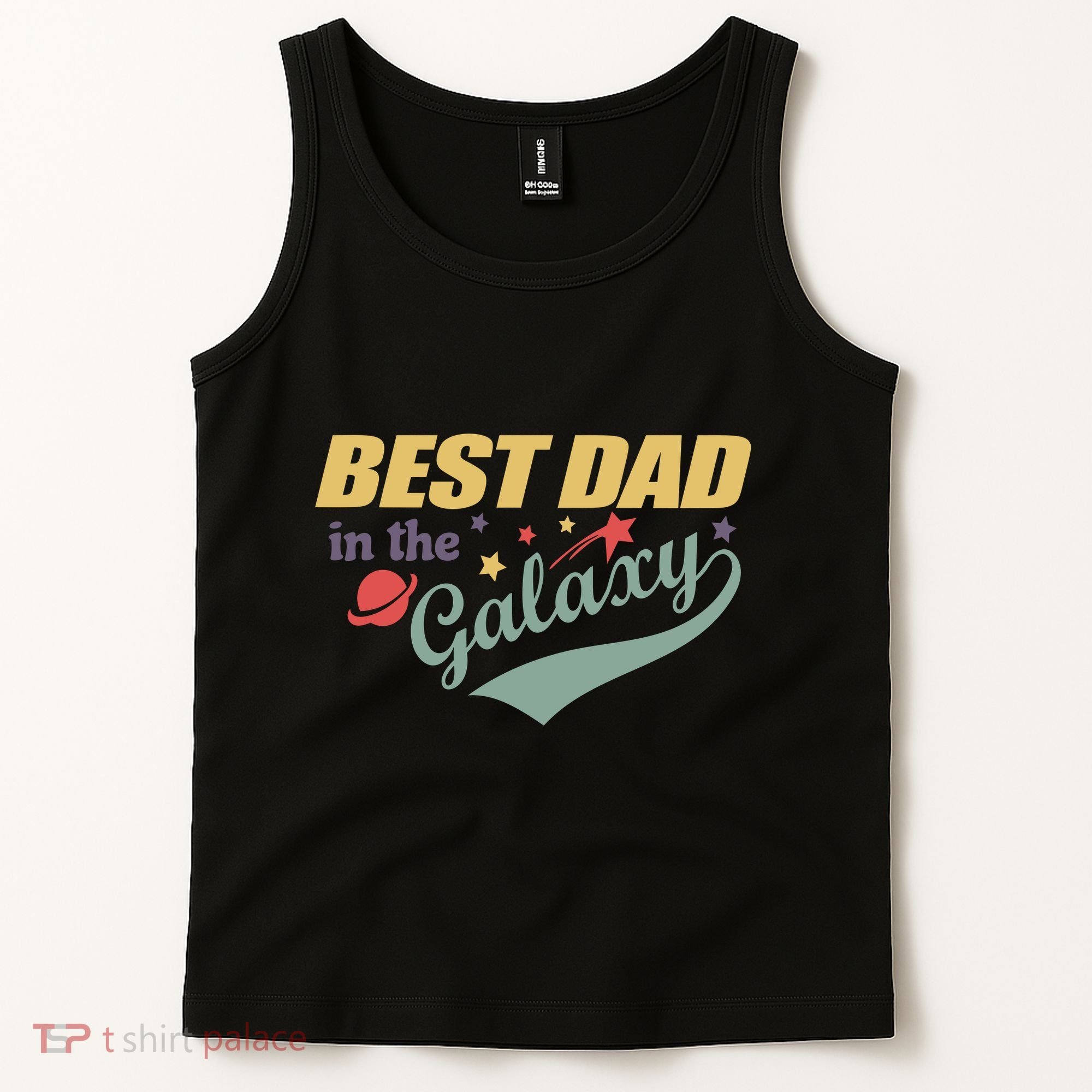 Best Dad In The Galaxy Cute Father's Day Tank Top