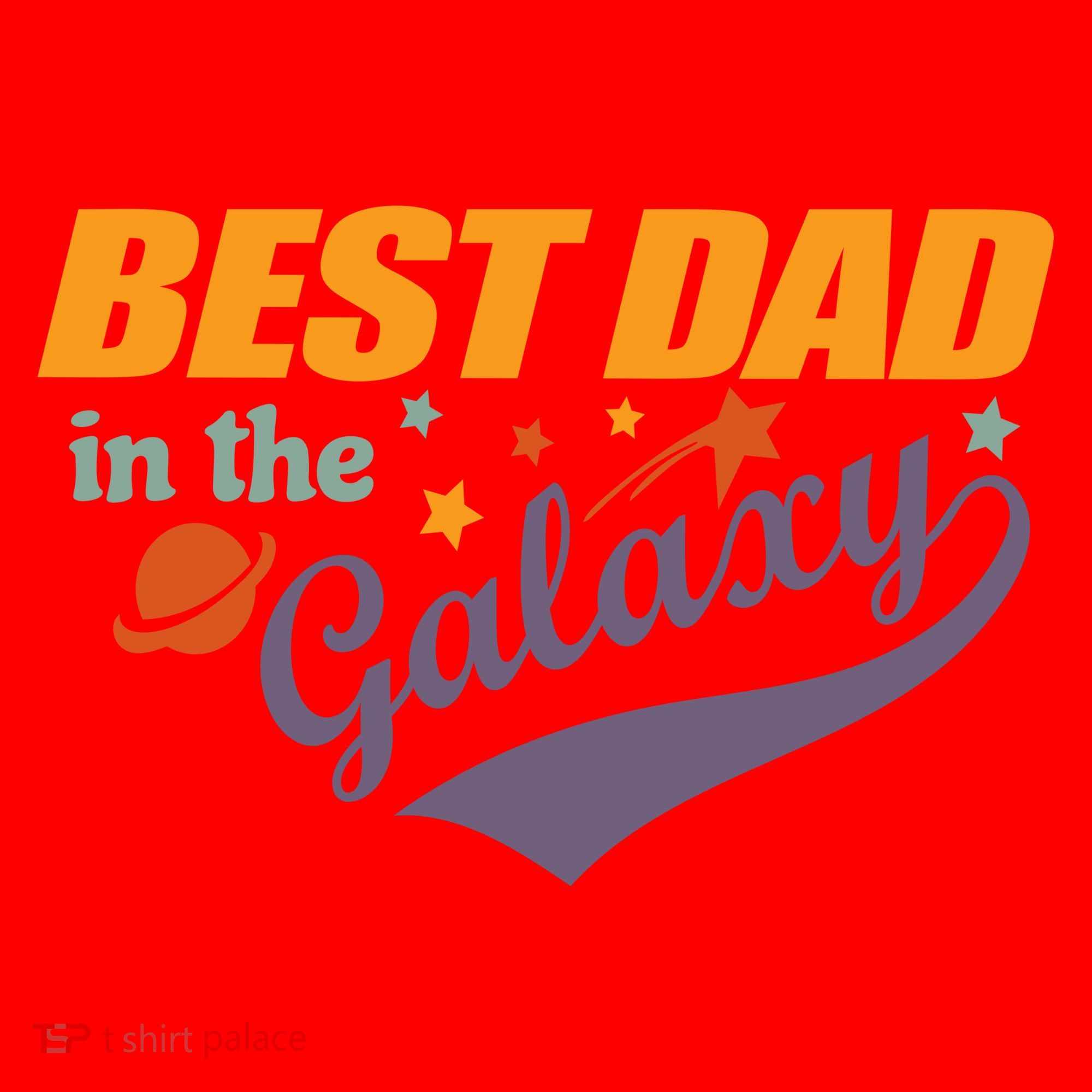 Best Dad In The Galaxy Cute Father's Day Santa Hat