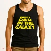 Best Dad In The Galaxy Father's Day Tank Top thumb 3