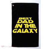 Best Dad In The Galaxy Father's Day Golf Towel thumb 0