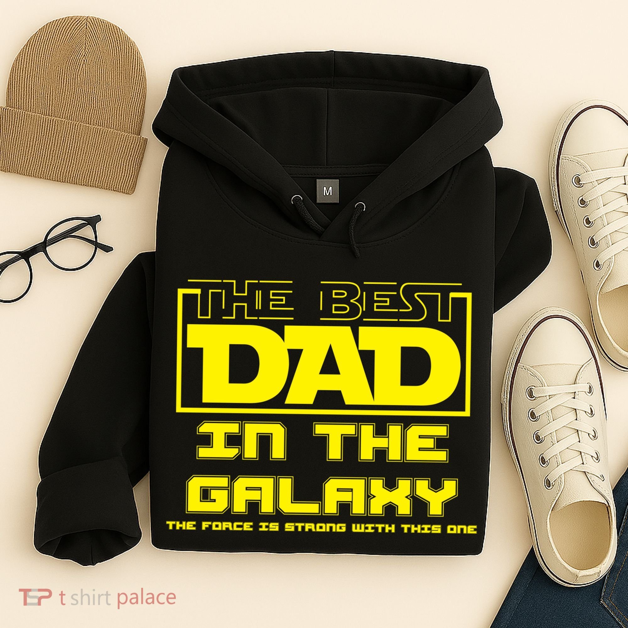 Best Dad In The Galaxy Force Is Strong Hoodie