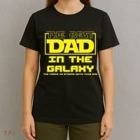 Best Dad In The Galaxy Force Is Strong T-Shirt thumb 4