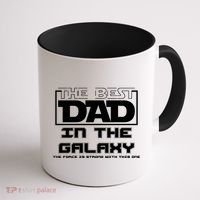 Best Dad In The Galaxy Force Is Strong Coffee Mug thumb 1