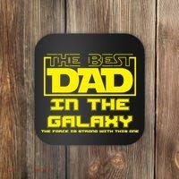 Best Dad In The Galaxy Force Is Strong Coaster thumb 0